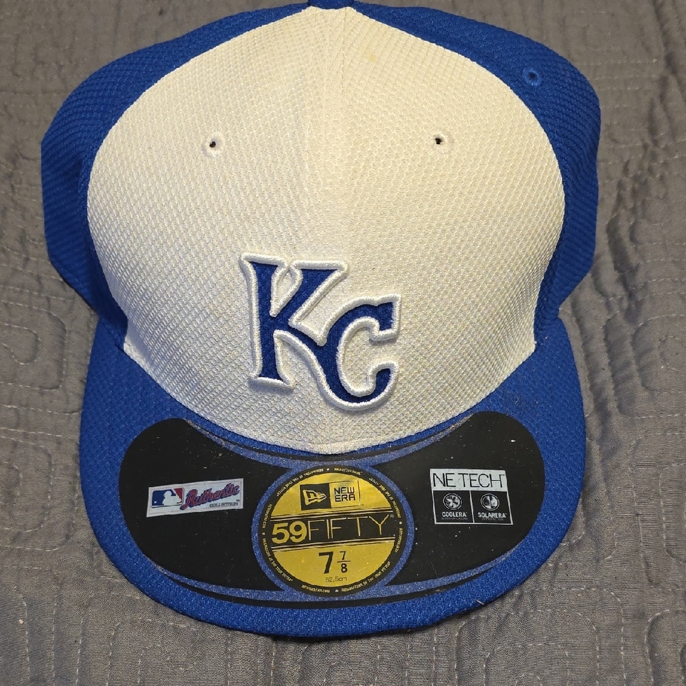 New Era Royal Blue and White KC Cap